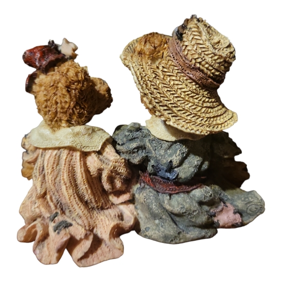 Vtg 95 Boyds Bears Afternoon Tea Emma & Bailey Figurine - Picture 2 of 11